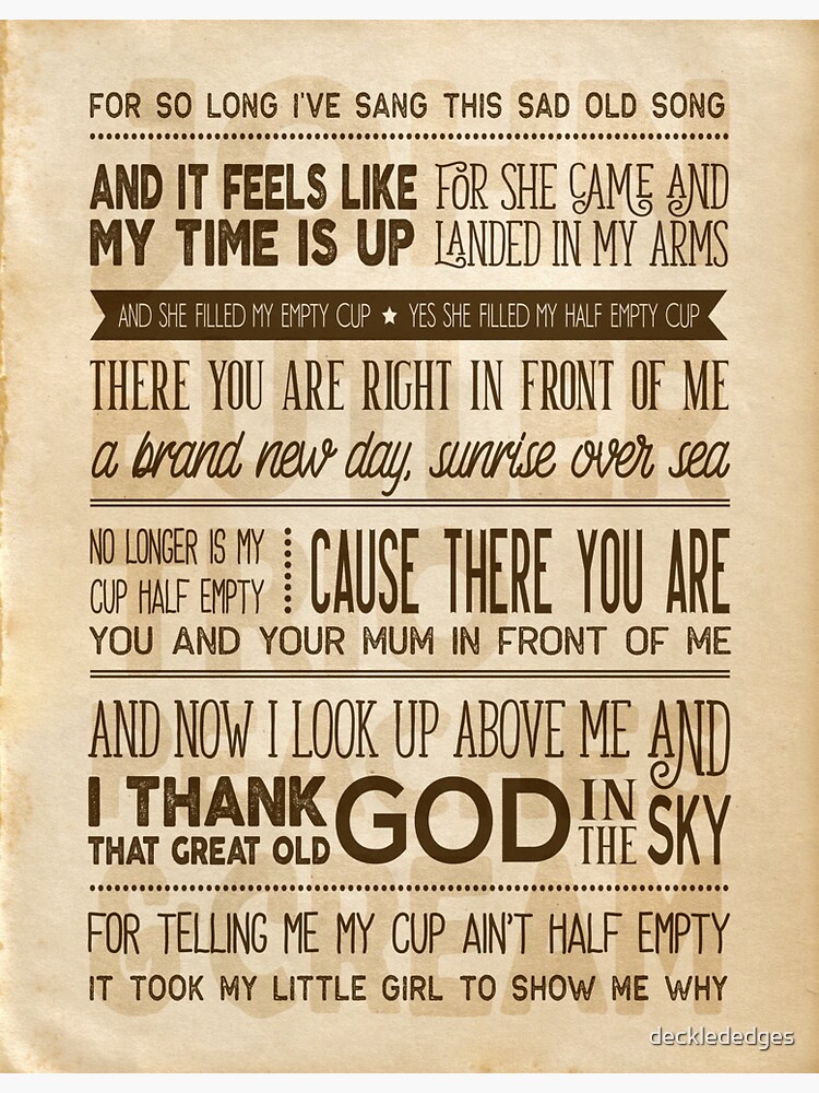 "John Butler Trio Peaches and Cream Music Print" Sticker for Sale by