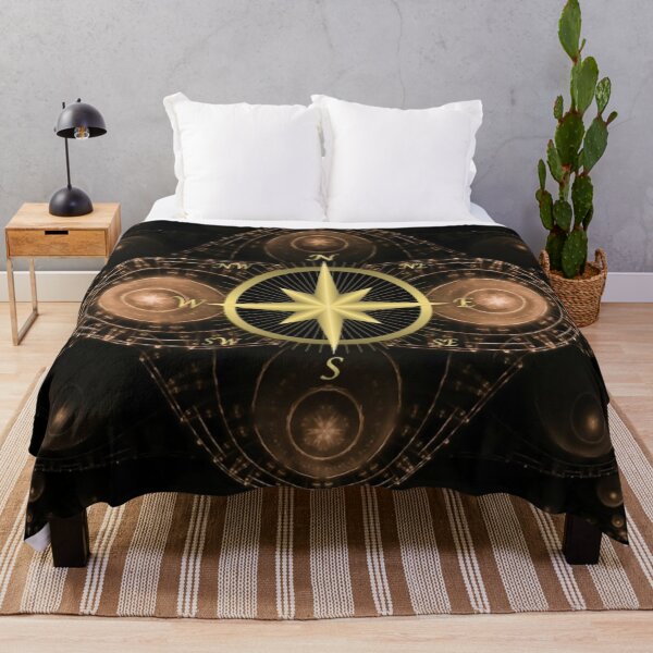 Item preview, Fractal Compass Design with Dark Background designed and sold by Mindsofcreation.