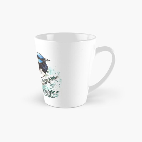 Item preview, Watercolor Blue bird / Malurus cyaneus designed and sold by Apolapets.
