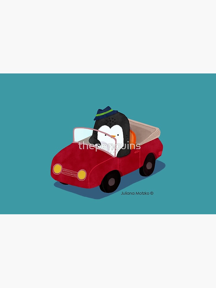 Steve loves driving his car by thepenguins