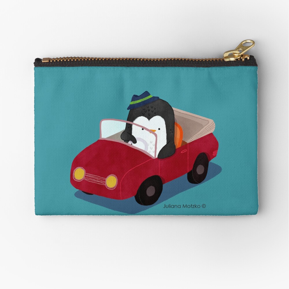 Steve loves driving his car Zipper Pouch