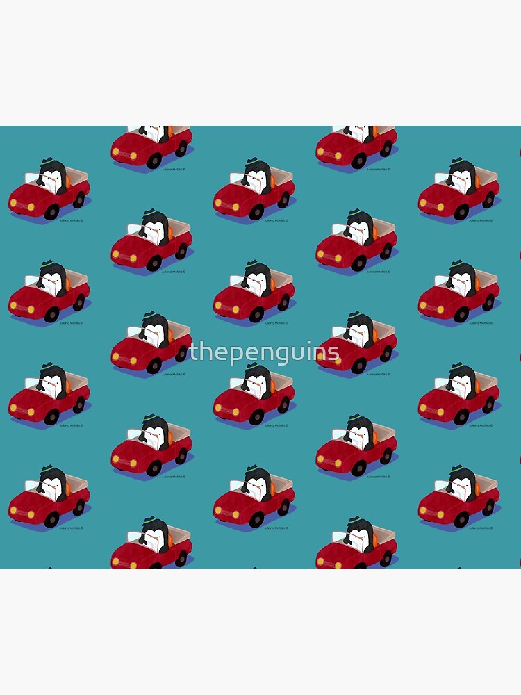 Steve loves driving his car by thepenguins