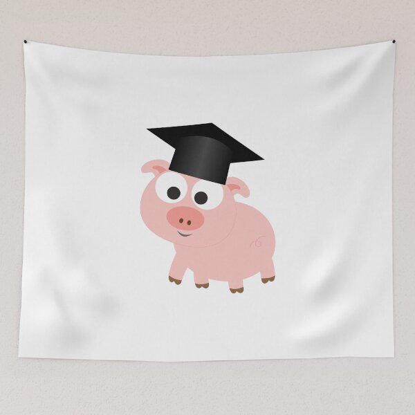 Item preview, Cute Pig Graduate designed and sold by Hedgie Designs.