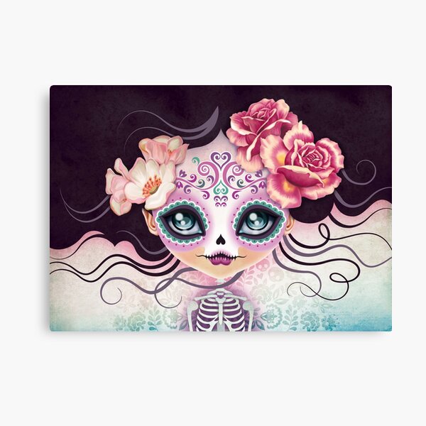 Camila Huesitos - Sugar Skull Canvas Print