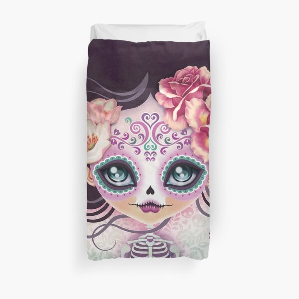 Camila Huesitos - Sugar Skull Duvet Cover