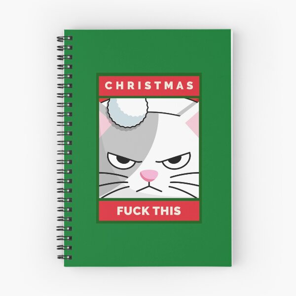 Item preview, Christmas. Fuck This Funny Grouchy Cat designed and sold by danielliamgill.