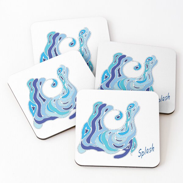 Item preview, Splash in blue designed and sold by naitiri.