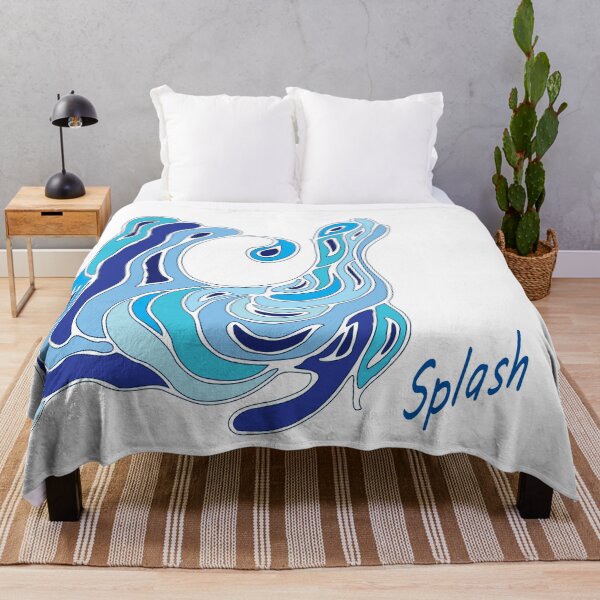 Item preview, Splash in blue designed and sold by naitiri.
