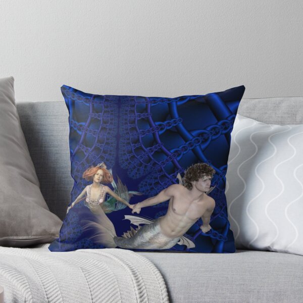 Item preview, Male and Female Mermail Fractal Design designed and sold by Mindsofcreation.