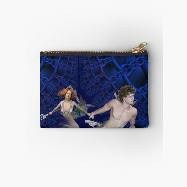 Item preview, Male and Female Mermail Fractal Design designed and sold by Mindsofcreation.