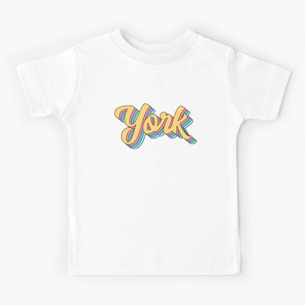 Item preview, York Retro Yellow Script designed and sold by modeoftravel.