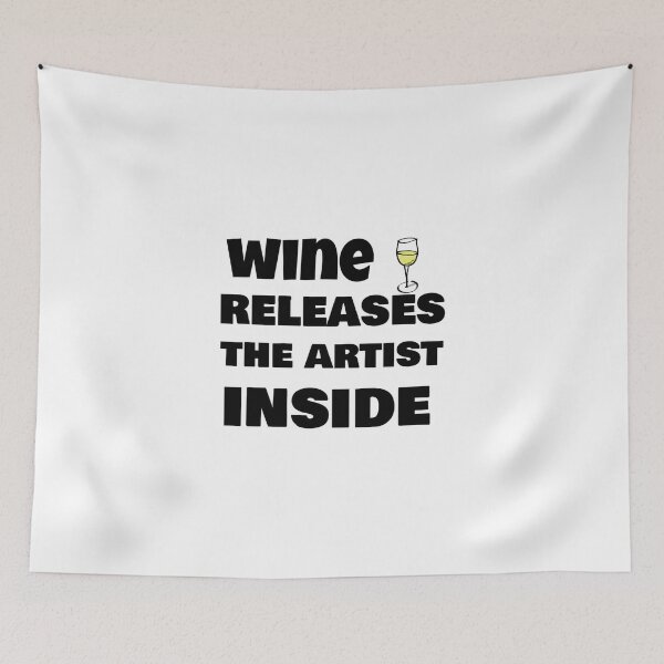 Item preview, Wine releases the artist inside 2 white wine designed and sold by theartsycottage.