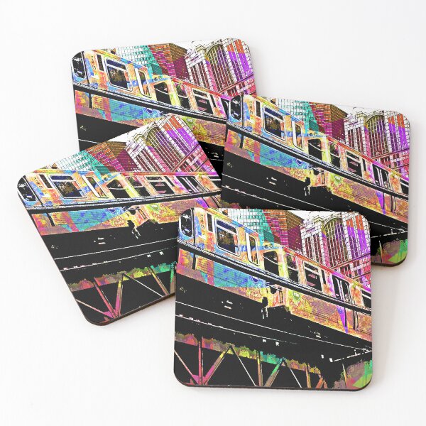 Item preview, Chicago EL - Chicago L - electric Chicago - CTA transit - city photography designed and sold by smooshfaceutd.