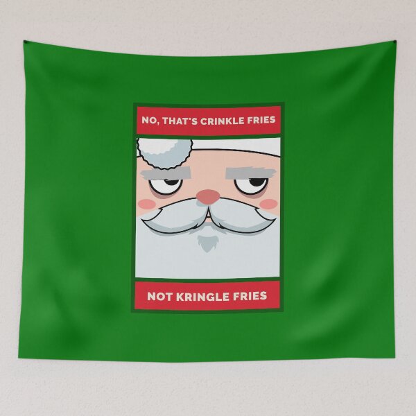 Item preview, No, It's Crinkle Fries Not Kringle Fries Christmas Santa designed and sold by danielliamgill.