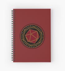 Twenty Sides of Fate (Red) Spiral Notebook