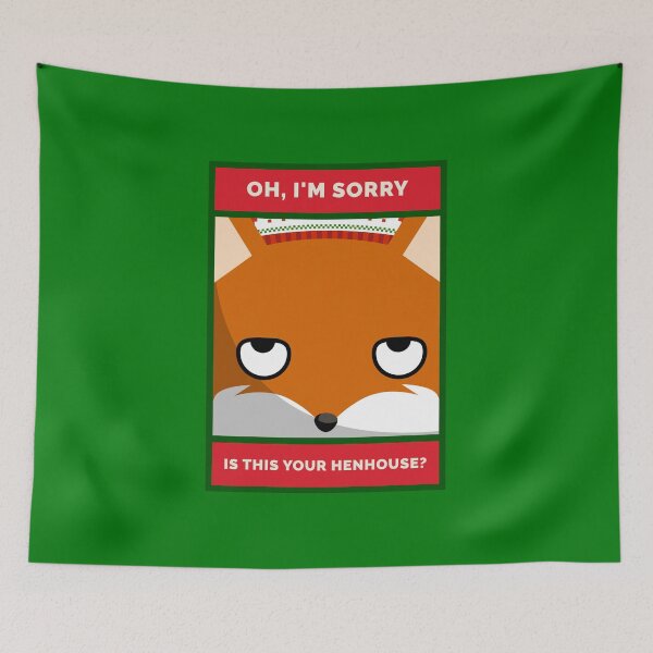 Item preview, Oh, I'm Sorry. Is This YOUR Henhouse? Christmas Fox designed and sold by danielliamgill.