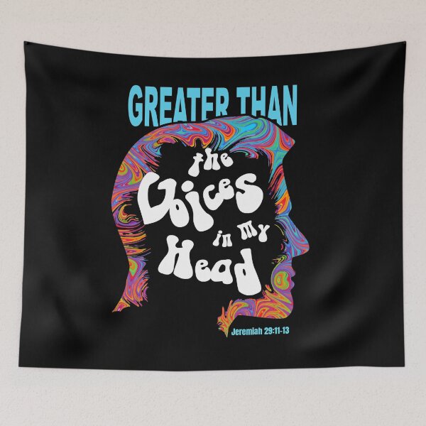 Item preview, Greater Than The Voices In My Head designed and sold by heart-tees.