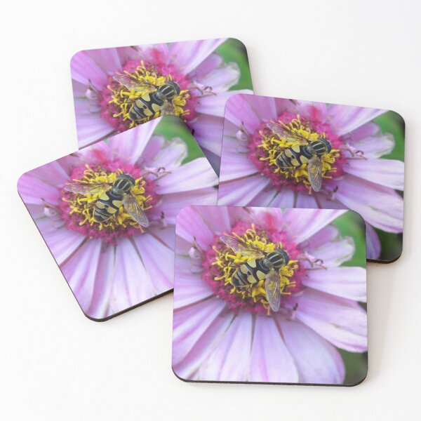 Item preview, Hover Fly On Zinnia designed and sold by WildestArt.