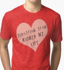 Sebastian Stan ruined my life Tri-blend T-Shirt