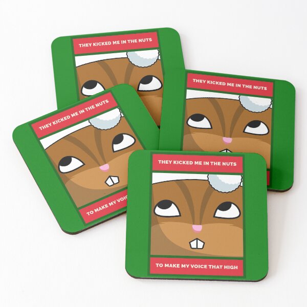 Item preview, They Kicked Me in the Nuts... Grouchy Christmas Chipmunk designed and sold by danielliamgill.