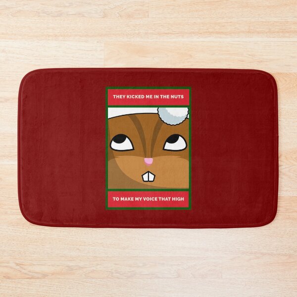 Item preview, They Kicked Me in the Nuts... Grouchy Christmas Chipmunk designed and sold by danielliamgill.