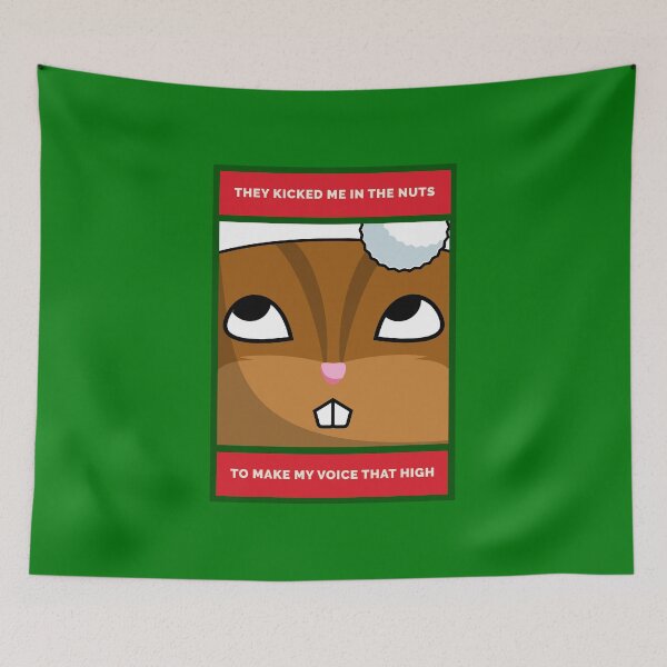 Item preview, They Kicked Me in the Nuts... Grouchy Christmas Chipmunk designed and sold by danielliamgill.