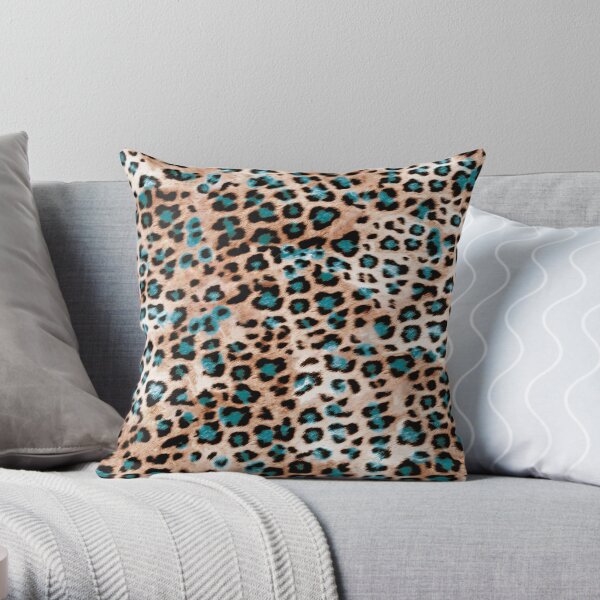 Luxury leopard Print Throw Pillow