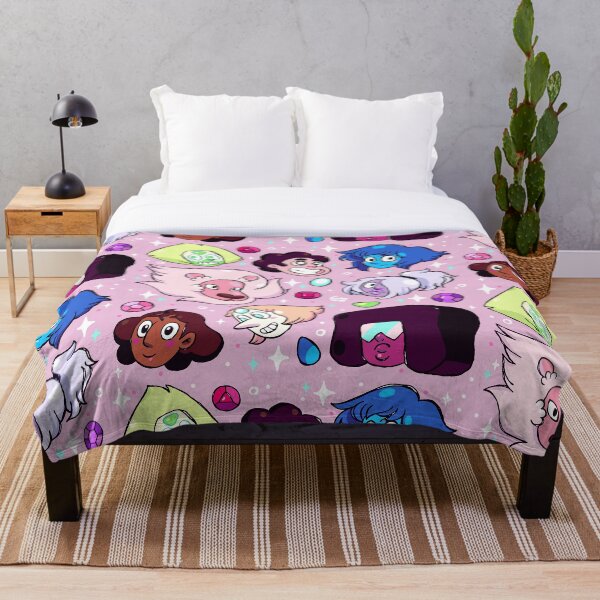 Crystal Gem Friends Throw Blanket