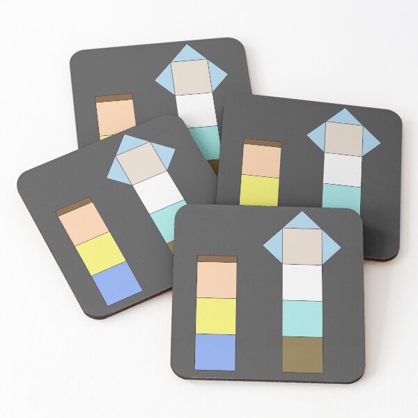 Minimalist figures of R&M Coasters (Set of 4)