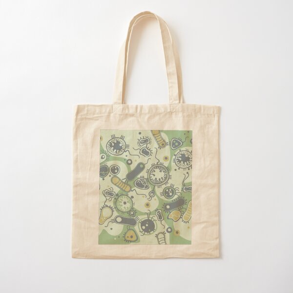 Eukaryote (green) Cotton Tote Bag