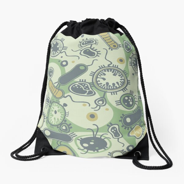 Eukaryote (green) Drawstring Bag
