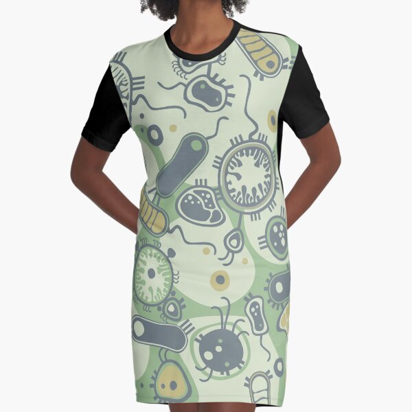 Eukaryote (grün) T-Shirt Kleid