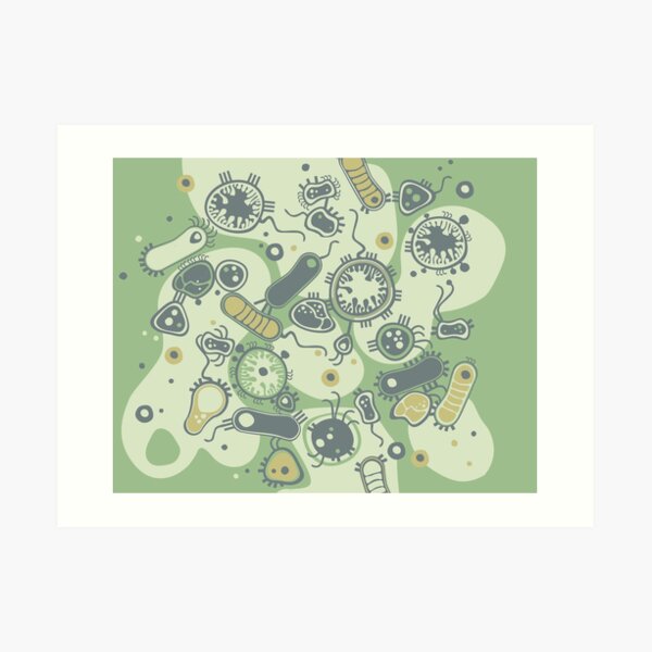 Eukaryote (grün) Kunstdruck
