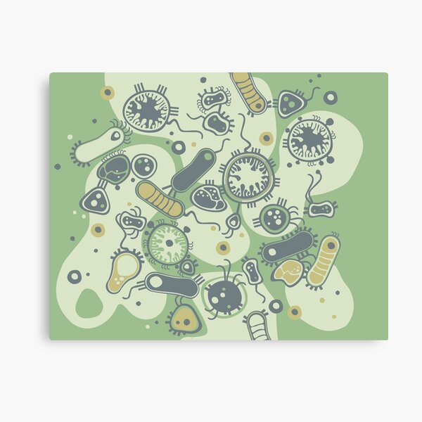 Eukaryote (green) Canvas Print