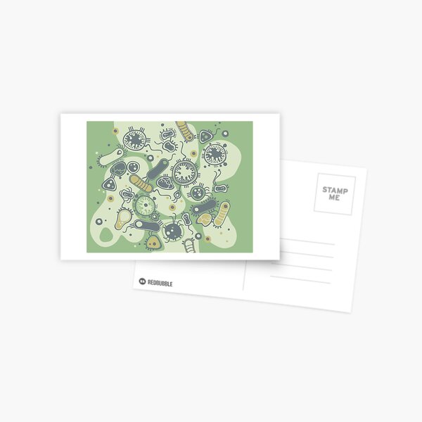 Eukaryote (green) Postcard