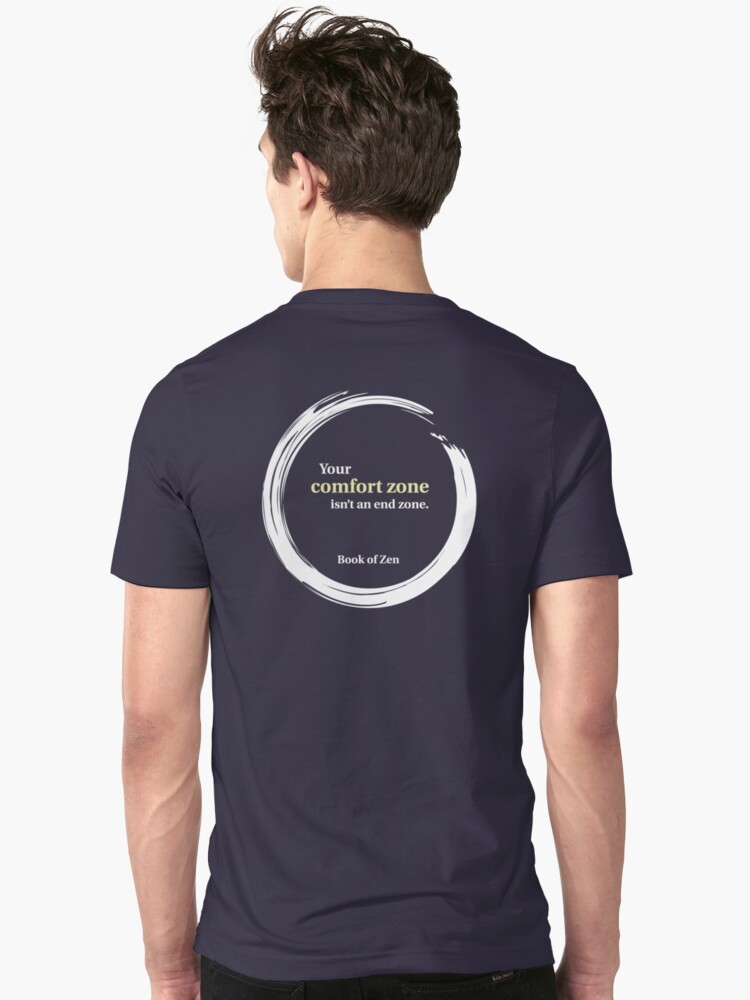 Inspirational Comfort Zone Quote T Shirt By Bookofzen Redbubble