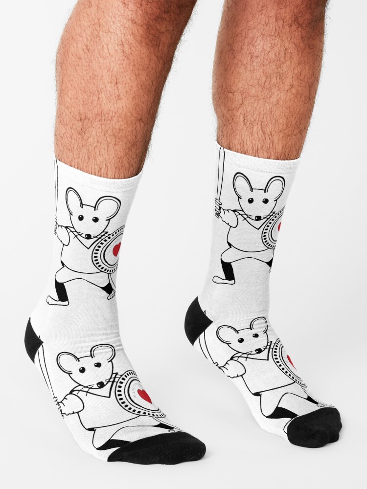 Thumbnail 3 of 5, Socks, MantraMouse® Warrior Pocket Logo designed and sold by donnamartini.