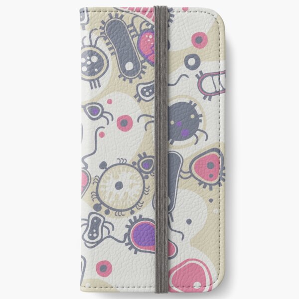 Eukaryote (rosa/lila) iPhone Flip-Case
