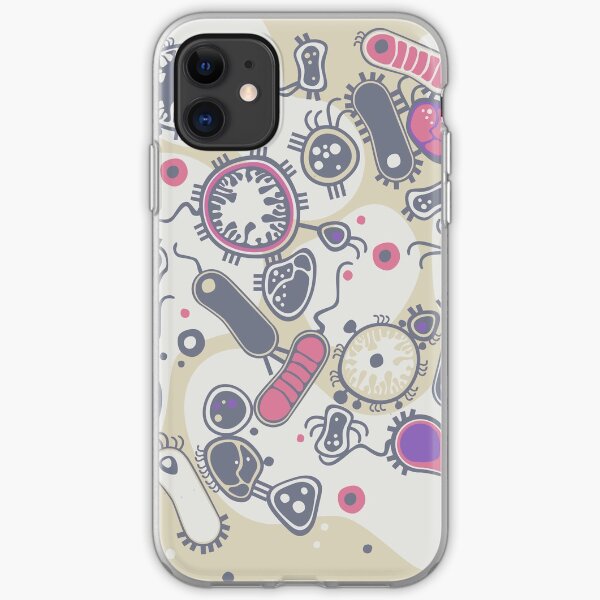Eukaryote (pink / purple) iPhone Soft Case