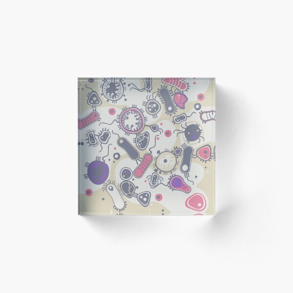 Eukaryote (rosa/lila) Acrylblock