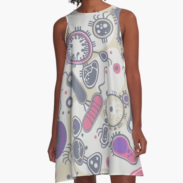 Eukaryote (pink / purple) A-Line Dress