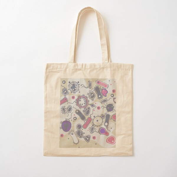 Eukaryote (pink / purple) Cotton Tote Bag