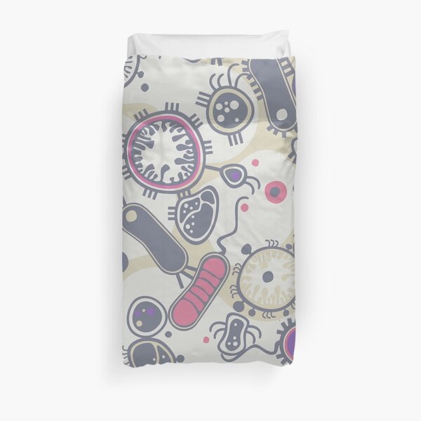 Eukaryote (pink / purple) Duvet Cover