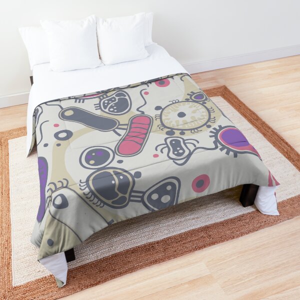 Eukaryote (pink / purple) Comforter