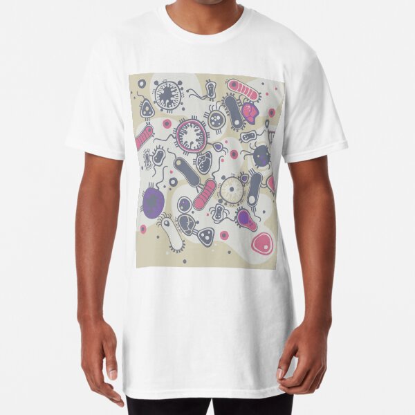 Eukaryote (pink / purple) Long T-Shirt