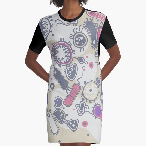 Eukaryote (rosa/lila) T-Shirt Kleid