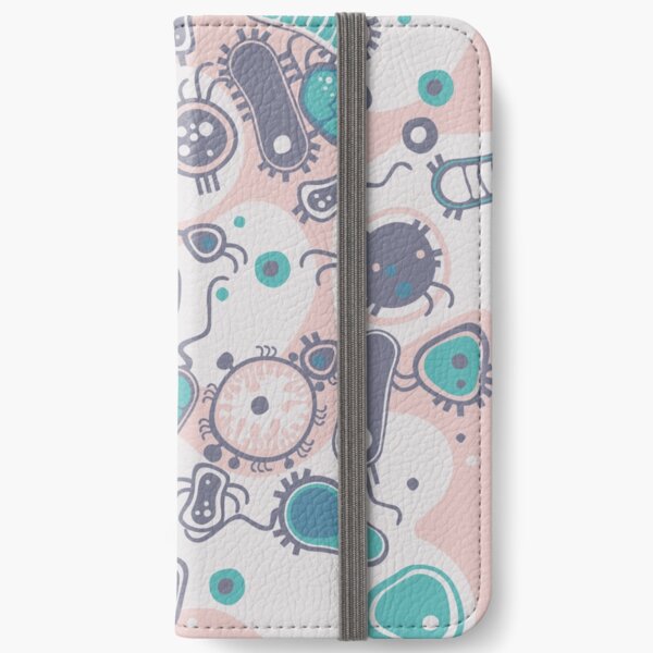 Eukaryote (rosa/türkis) iPhone Flip-Case