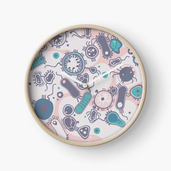 Eukaryote (pink / turquoise) Clock