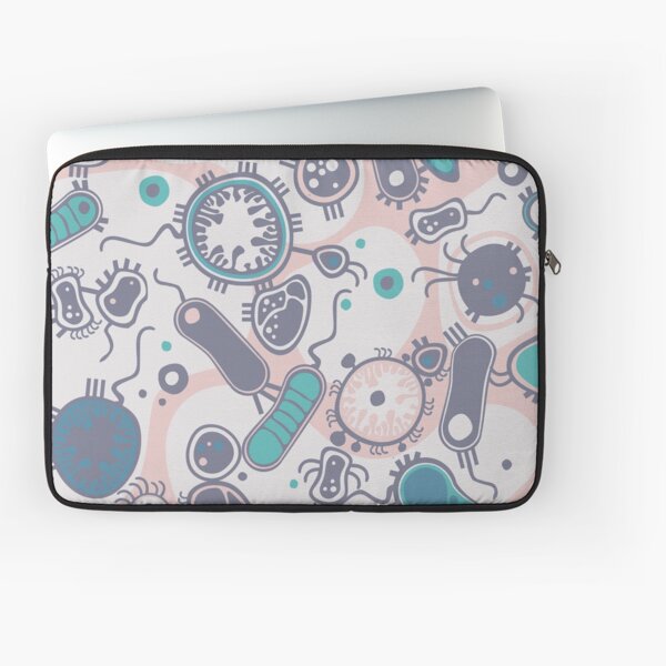 Eukaryote (pink / turquoise) Laptop Sleeve