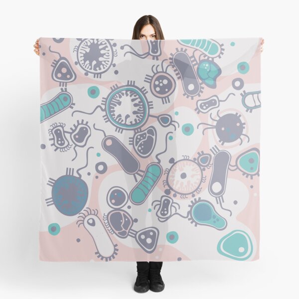 Eukaryote (pink / turquoise) Scarf